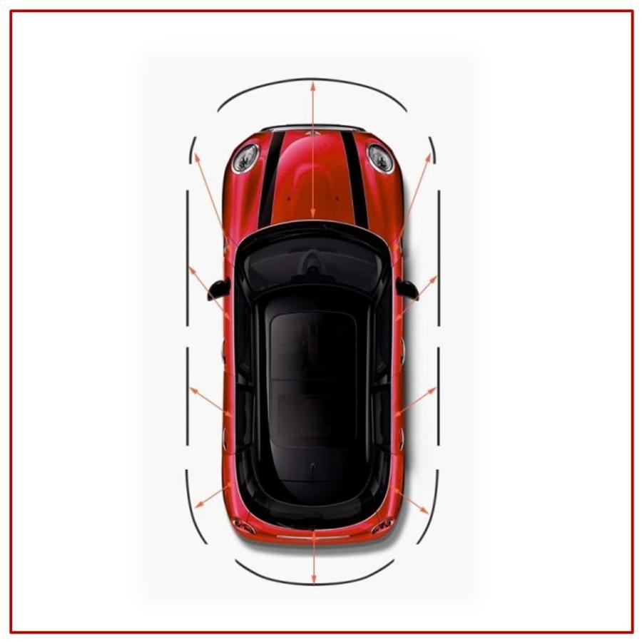 MINI（ミニ） 輸入車 モール 窓用 ウエストライン ビニール フィルム