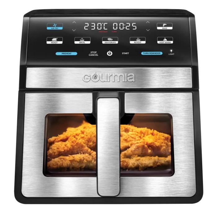 GOURMIA 窓付き デジタルエアーフライヤー7.6L GAF858　※326 GOURMIA（グルミア） 窓付き デジタル エアーフライヤー 7.6L GAF858