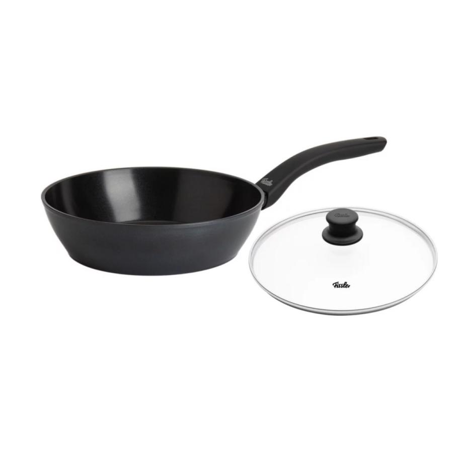 Fissler（フィスラー） 深型フライパン 24cm ガラス蓋付 : グッド