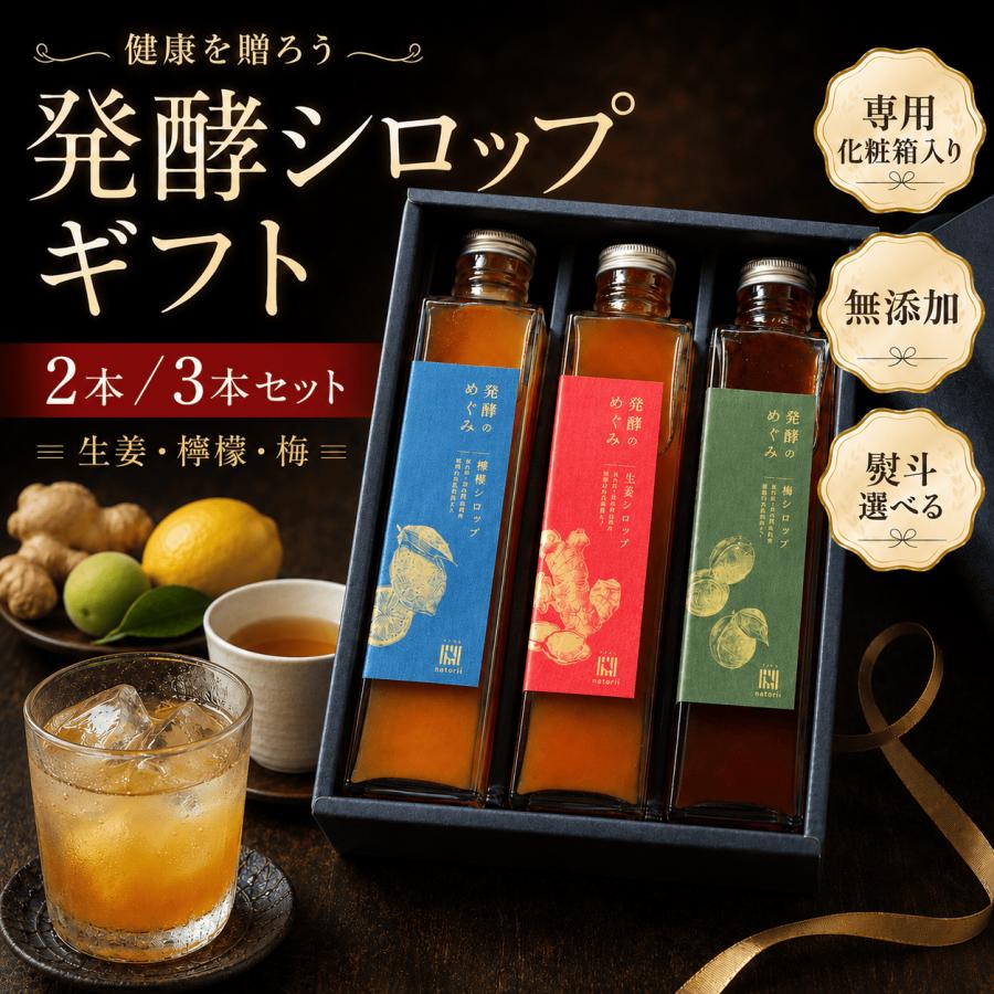 母の日 選べる ギフト 健康 プレゼント 発酵のめぐみ シロップ 3本
