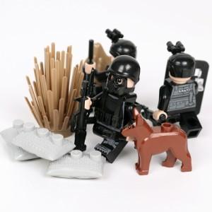 MOC LEGO レゴ ブロック 互換 SWAT 特殊部隊 アンチテロ部隊 カスタム ミニフィグ 6体セット 大量武器・装備・兵器付き｜monobase2021｜05