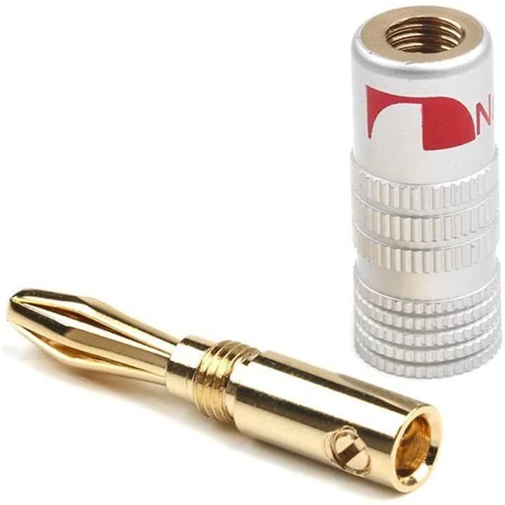 Nakamichi ナカミチ バナナプラグ 24K 金メッキ アルミメタル Nakamichi ナカミチ バナナプラグ 24K 金メッキ アルミメタル
