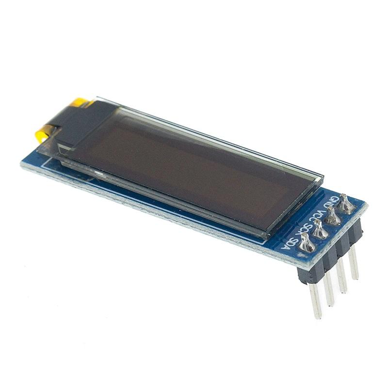 0.91インチ IIC I2C シリアルOLED液晶ディスプレイモジュール 128x32 3.3V/5V AVR PIC Arduino UNO MEGA Arduinoに対応 |  | 01