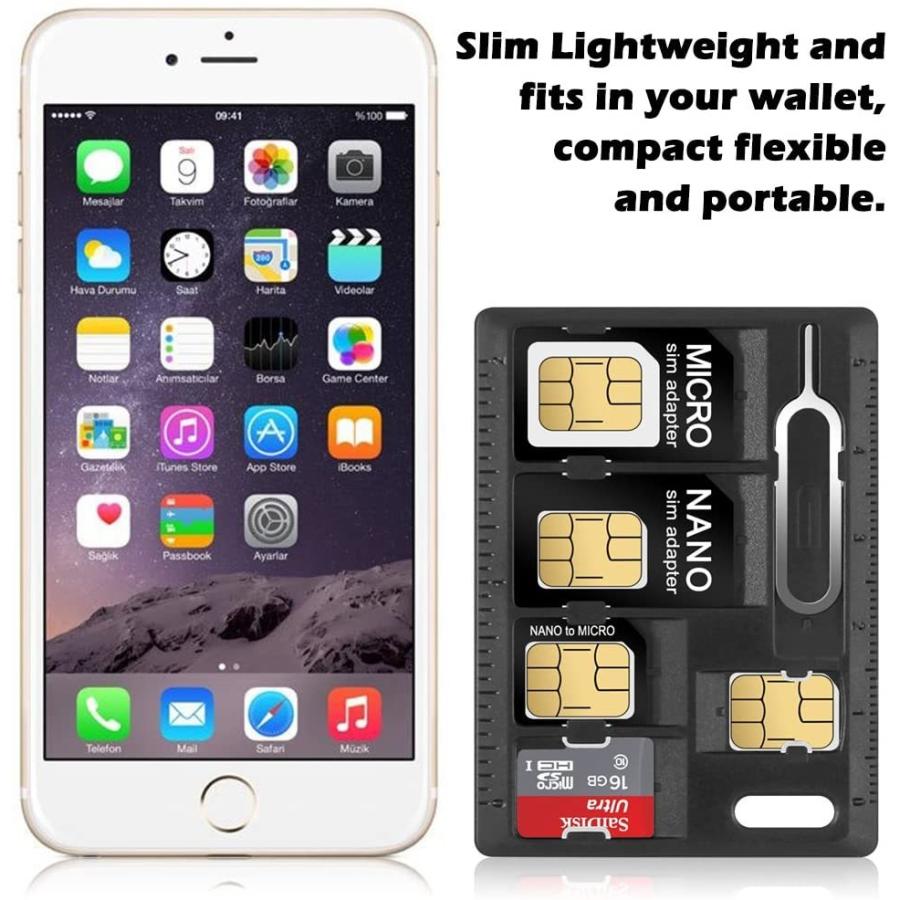 SIMカード & MicroSD ホルダー クレジットカードサイズ SIMカードリリースピン付き｜monobase2021｜04
