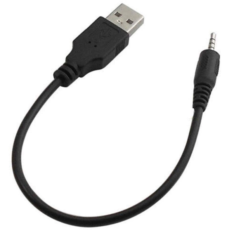 USB-A 2.0 ⇔ 2.5mm ステレオミニプラグ 4極ジャック 便利な変換
