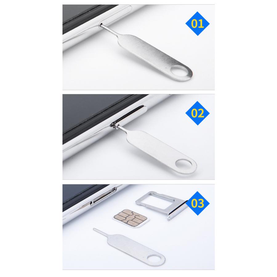 改良版 折れにくい ステンレス製 SIMカード 取り出し用 リリースピン 3