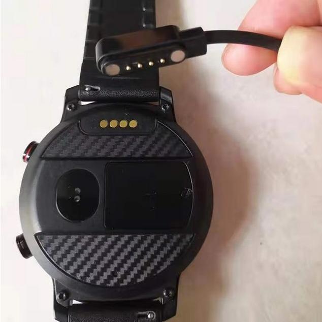 【正逆極性】スマートウォッチ USB マグネット磁気 吸着 ユニバーサル 充電 電源 給電 ケーブル コード 充電器 60cm 4ピン間の距離は7.62mm　ブラック |  | 07