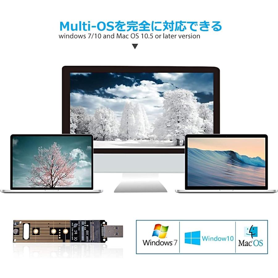 SSDを外付けドライブとして使用！ M.2 PCIe NVME SSD → USB3.1 Type A