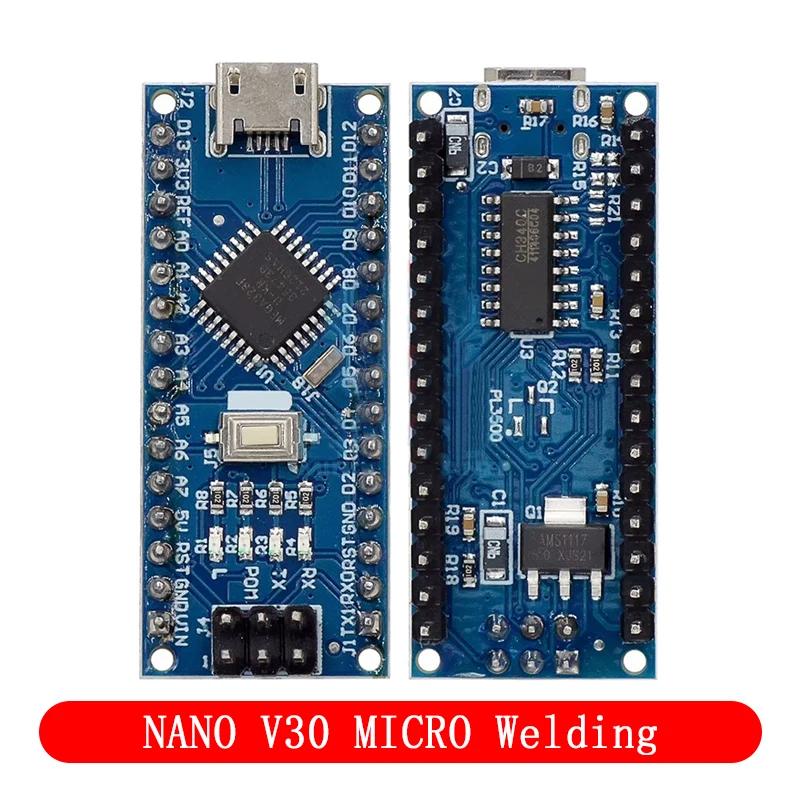 Micro USB Arduino Nano V3.0 CH340 ATmega 328P Atmel mega 328 Nano V3.0 互換 5V 16M マイクロコントローラーボード マイコン 開発ボード 基盤 3個 |  | 01