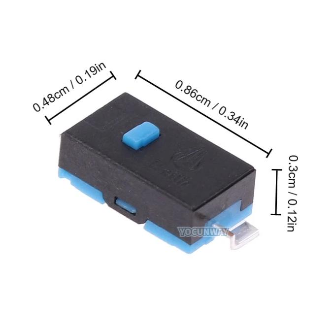 Kailh D2LS-21 SMD ミニ マイクロスイッチ ブルードット ゲーミング マウス用 ピン押 ボタン形 ゲームマウス用 4個 |  | 04