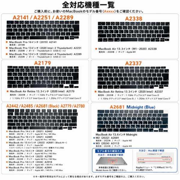 MacBook Air / Pro キーキャップ キートップ 日本語JIS配列 キーボード