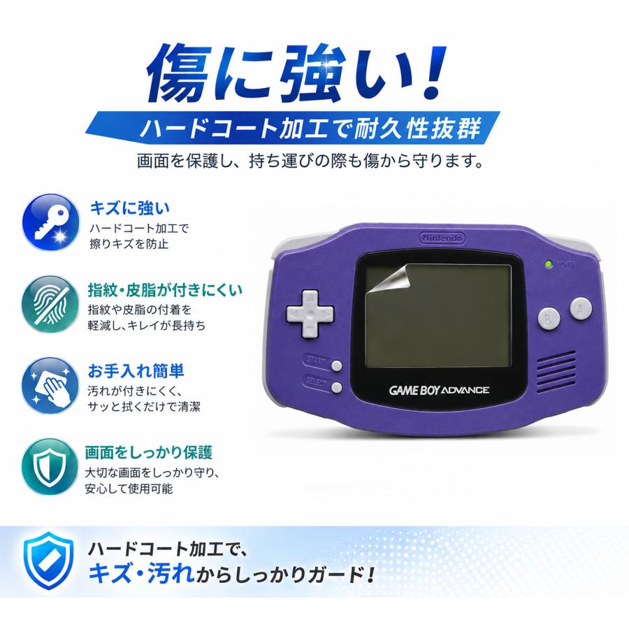 任天堂 NINTENDO ゲームボーイ アドバンス GBA 対応 液晶保護フィルム