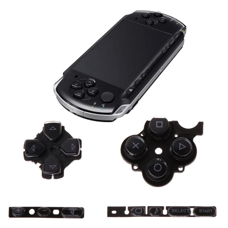 SONY PSP3000用 十字ボタン ○×△□ ボタン ゴム セット 交換 修理 部品 (ブラック) 高品質版｜monobase2021｜03