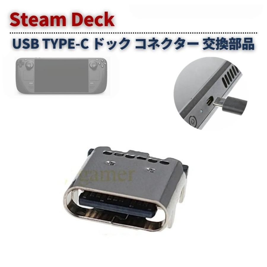 Steam Deck スチームデック 本体 USB TYPE-C 端子 ドック コネクター