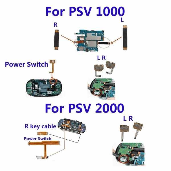 PS Vita 2000 専用 LR ショルダーボタン + 電源スイッチ フレックス