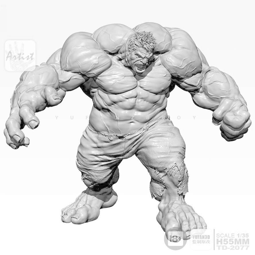 MARVEL 55mm マーベル 超人ハルク 未塗装 レジン製 組み立て