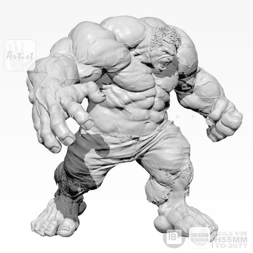 MARVEL 55mm マーベル 超人ハルク 未塗装 レジン製 組み立て