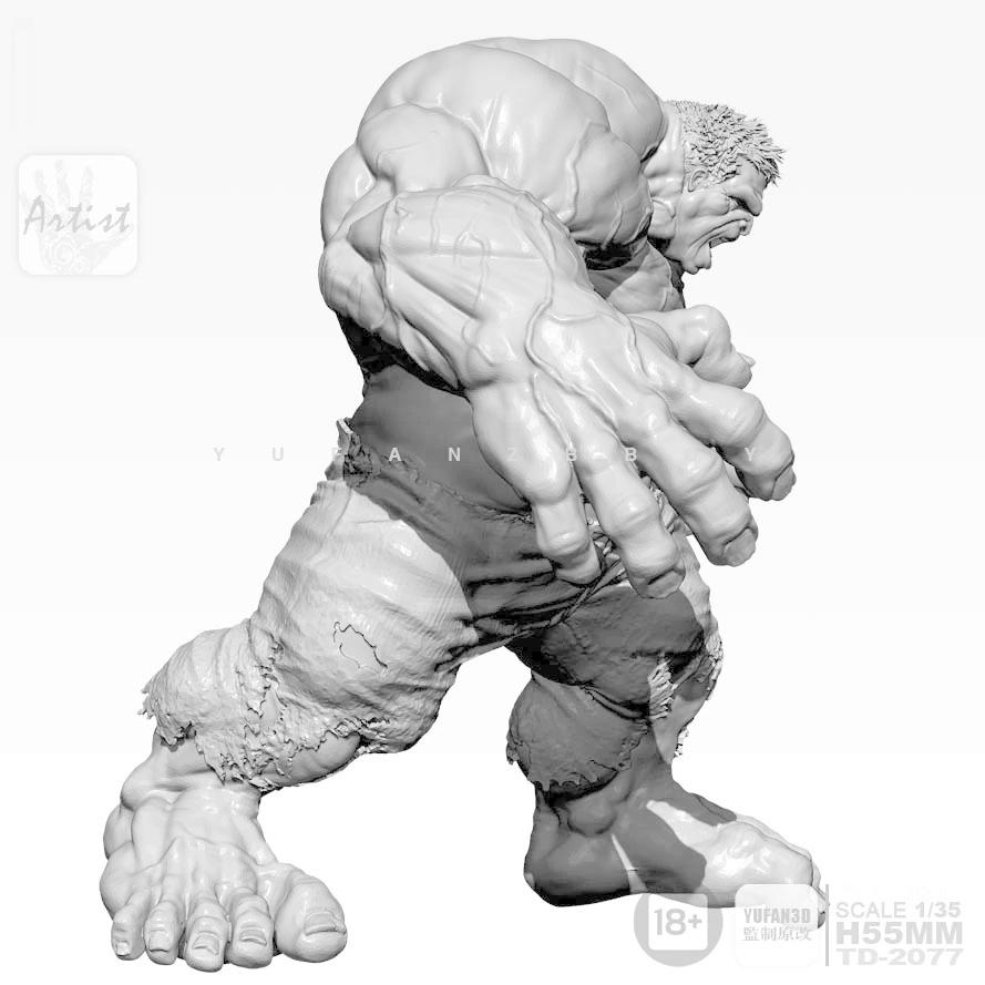 MARVEL 55mm マーベル 超人ハルク 未塗装 レジン製 組み立て MARVEL 55mm マーベル 超人ハルク 未塗装 レジン製 組み立て