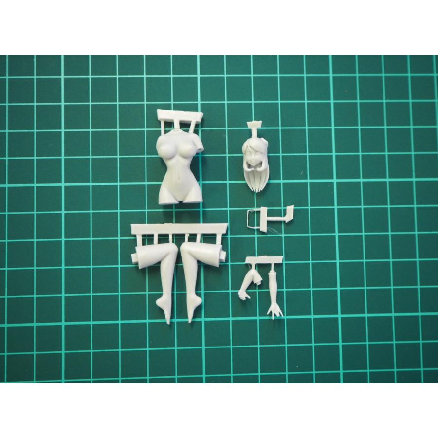 1/24 グラマー メガネ美少女 未塗装 レジン製 組み立て キット