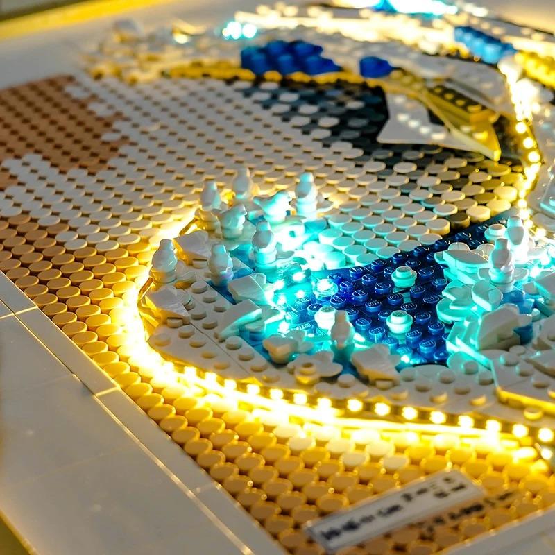 MOC LEGO レゴ 31208 互換 アート 葛飾北斎 富嶽三十六景 神奈川沖浪裏