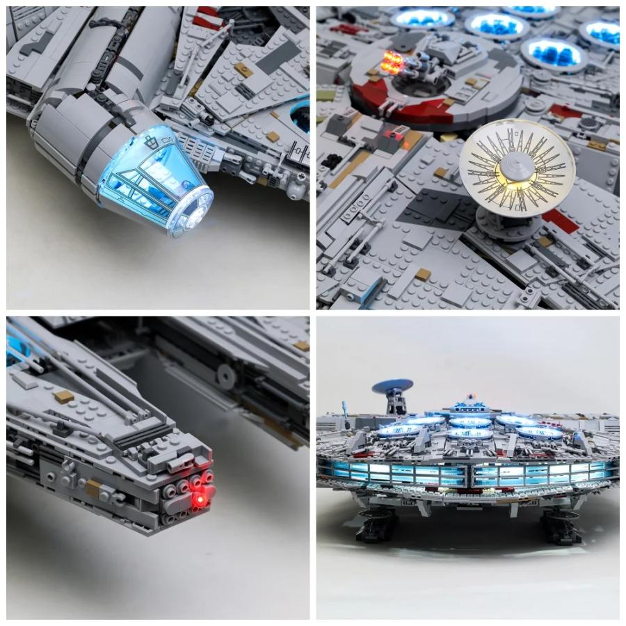 MOC LEGO レゴ 75192 05132 DG005 81085 互換 スター ウォーズ ミレニアム ファルコン LED ライト 電飾 キット ※本体は含みません |  | 06