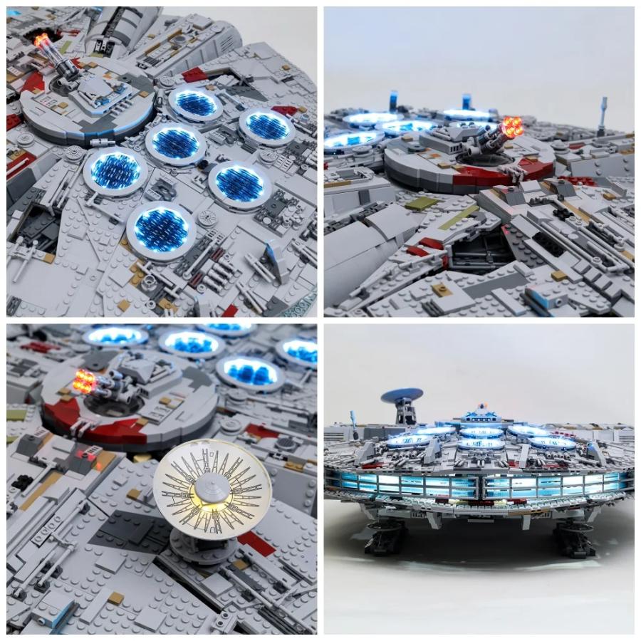 MOC LEGO レゴ 75192 05132 DG005 81085 互換 スター ウォーズ ミレニアム ファルコン LED ライト 電飾 キット ※本体は含みません |  | 07