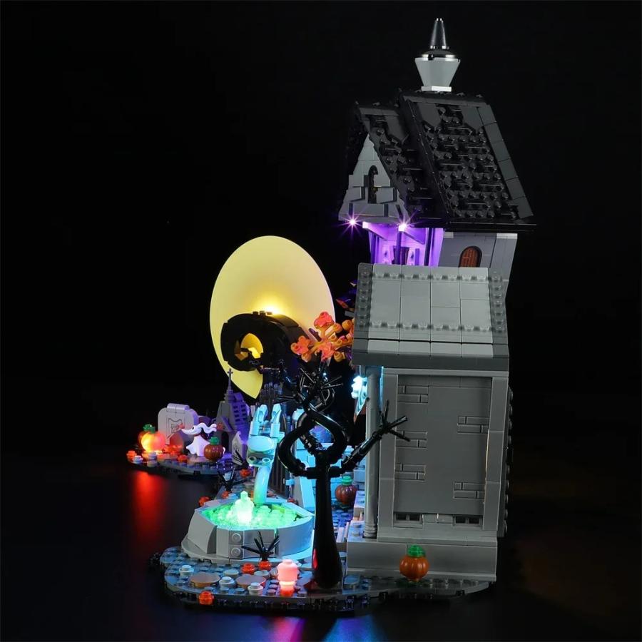 MOC LEGO レゴ 21351 互換 アイデア ティム バートンのナイトメアー ビフォア クリスマス LED ライト 電飾 キット ※本体は含みませんの画像