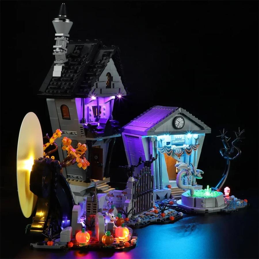 MOC LEGO レゴ 21351 互換 アイデア ティム バートンのナイトメアー ビフォア クリスマス LED ライト 電飾 キット ※本体は含みませんの画像
