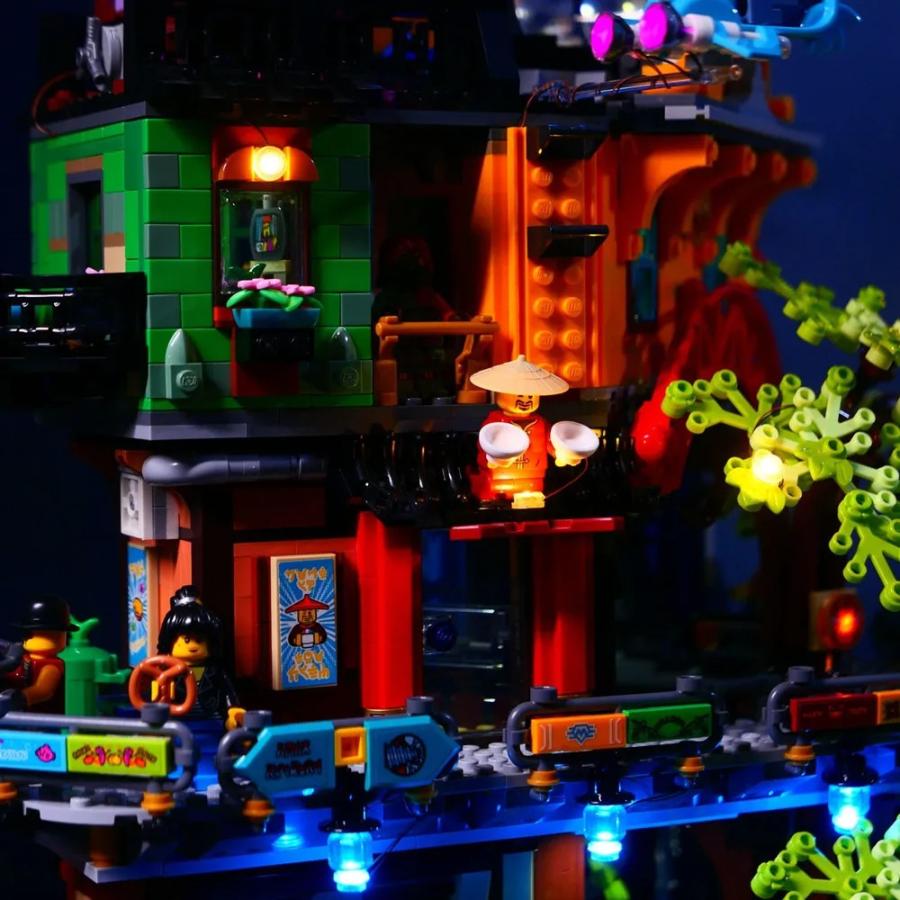 MOC LEGO レゴ 71741 互換 ニンジャゴー ニンジャゴーシティ ガーデン LED ライト 電飾 キット ※本体は含みません_2