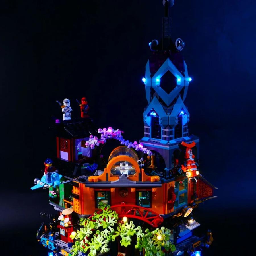MOC LEGO レゴ 71741 互換 ニンジャゴー ニンジャゴーシティ ガーデン LED ライト 電飾 キット ※本体は含みません_3