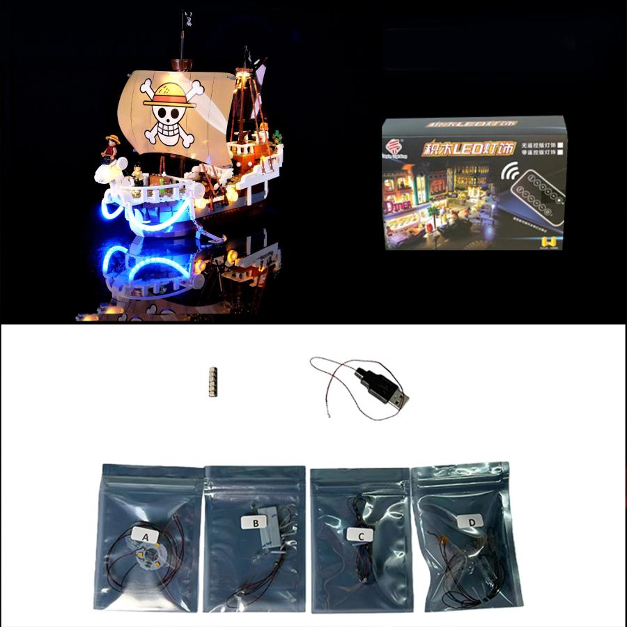 MOC LEGO レゴ 75639 互換 ワンピース 海賊船 ゴーイングメリー号 LED