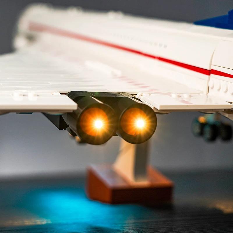 MOC LEGO レゴ 10318 互換 アイコン コンコルド LED ライト 電飾