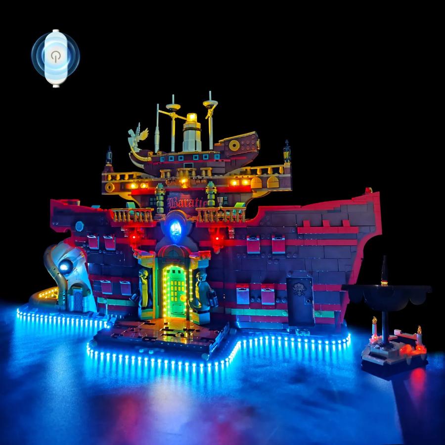 MOC LEGO レゴ 75640 互換 ワンピース 海上レストラン バラティエ ミホーク LED ライト 電飾 キット ※本体は含みませんの画像