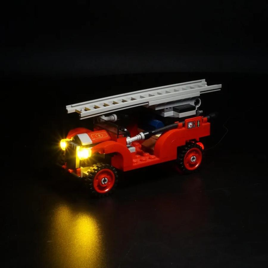 MOC LEGO レゴ 10263 互換 ウィンタービレッジ・ファイヤーステーション 消防署LED ライト 電飾 キット ※本体は含みませんの画像