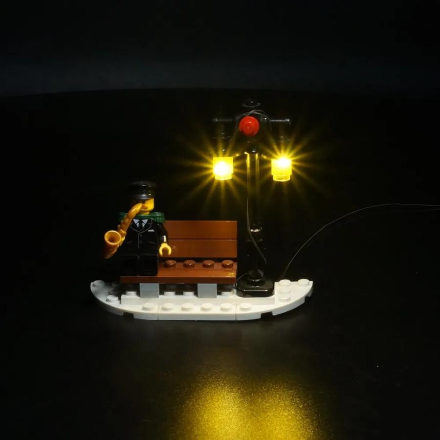 MOC LEGO レゴ 10263 互換 ウィンタービレッジ・ファイヤーステーション 消防署LED ライト 電飾 キット ※本体は含みませんの画像
