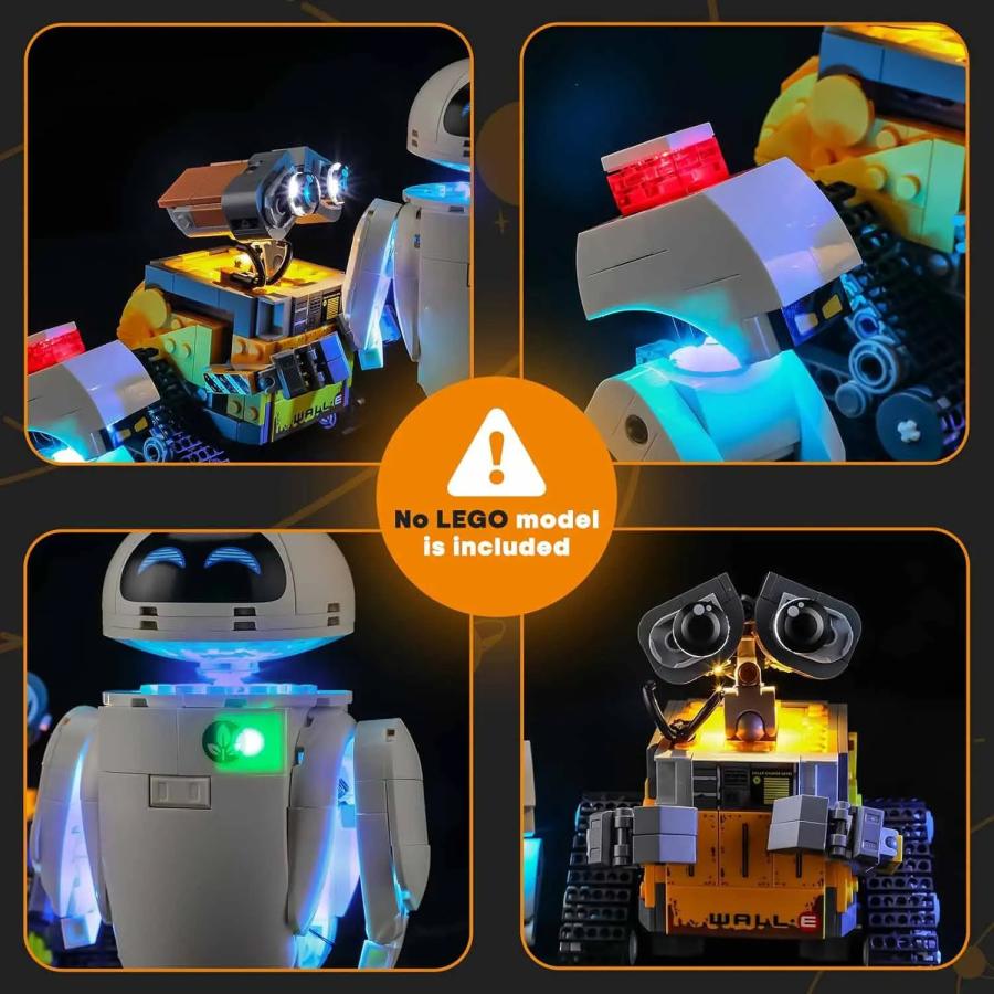 MOC LEGO レゴ 43279 互換 ウォーリー&イヴ LED ライト 電飾 キット