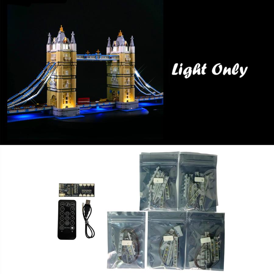 MOC LEGO レゴ 10214 互換 クリエイター・タワーブリッジ LED ライト 電飾 キット ※本体は含みませんの画像
