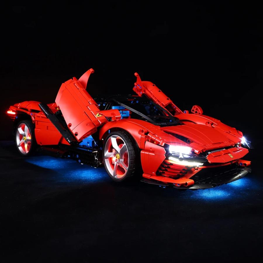 MOC LEGO レゴ 42143 互換 テクニック フェラーリ Daytona SP3 LED ライト 電飾 キット ※本体は含みませんの画像