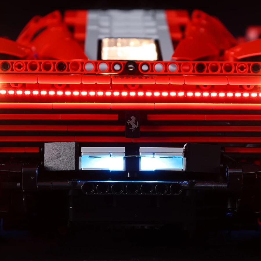 MOC LEGO レゴ 42143 互換 テクニック フェラーリ Daytona SP3 LED ライト 電飾 キット ※本体は含みませんの画像