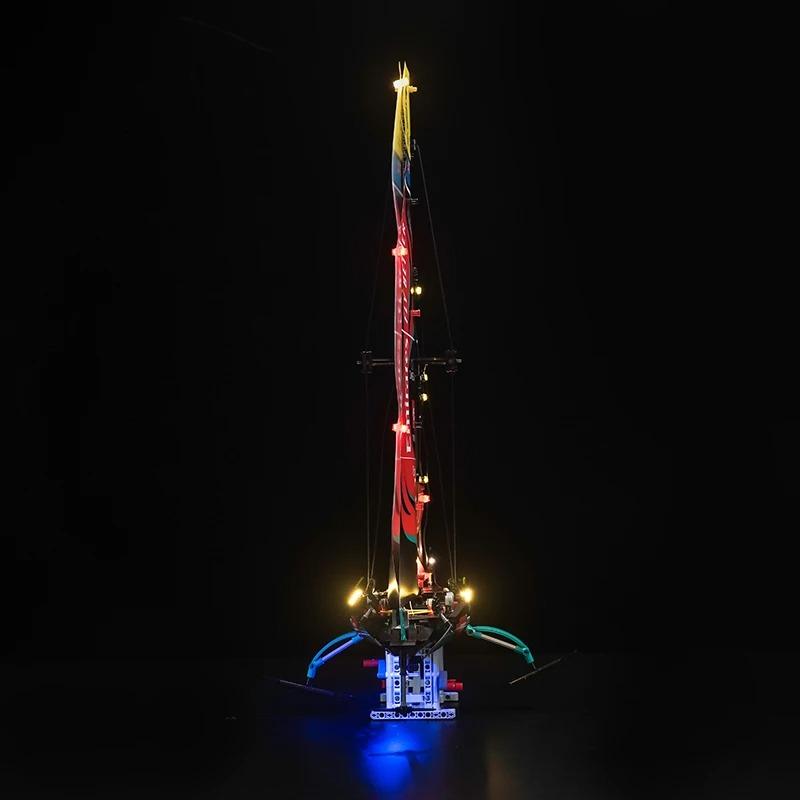 MOC LEGO レゴ 42174 互換 テクニック Emirates Team New Zealand AC75 ヨット LED ライト 電飾 キット ※本体は含みませんの画像