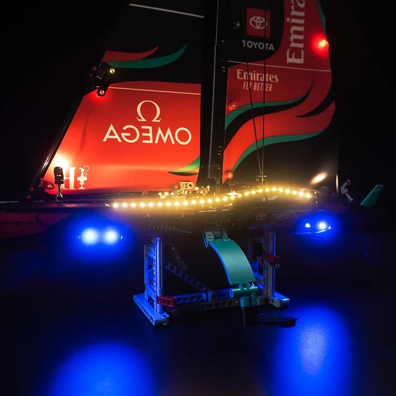 MOC LEGO レゴ 42174 互換 テクニック Emirates Team New Zealand AC75 ヨット LED ライト 電飾 キット ※本体は含みませんの画像