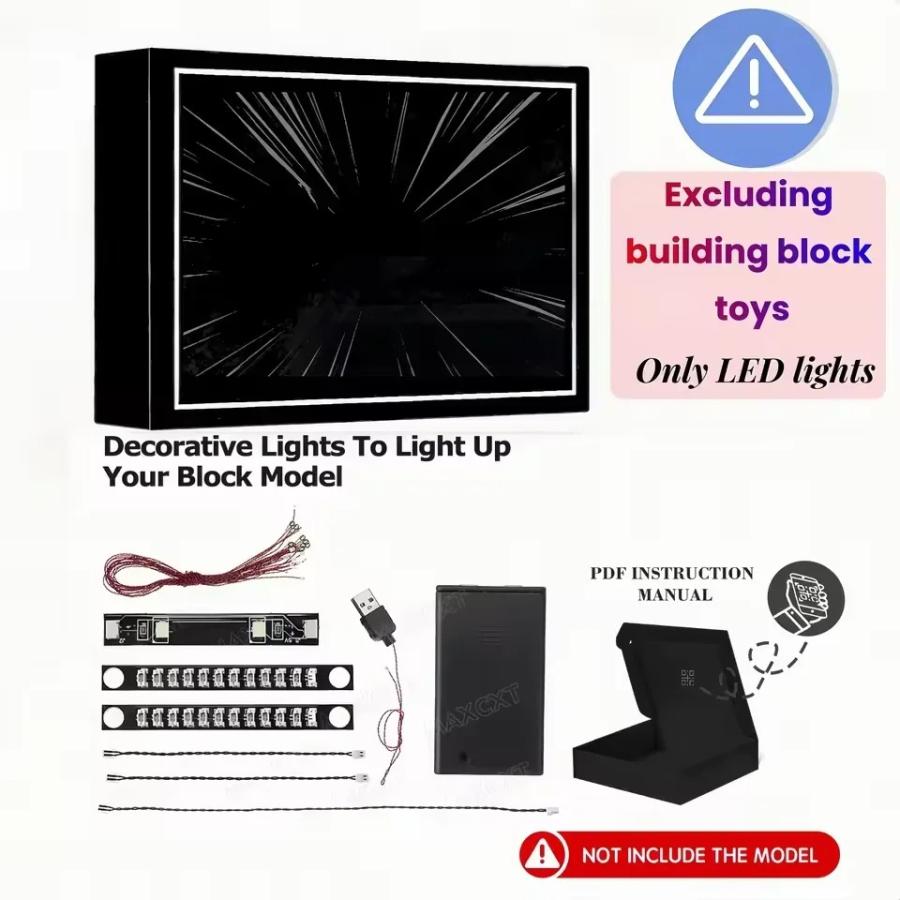 MOC LEGO レゴ 10360 互換 アイコン シャトル輸送機 LED ライト 電飾 キット ※本体は含みませんの画像
