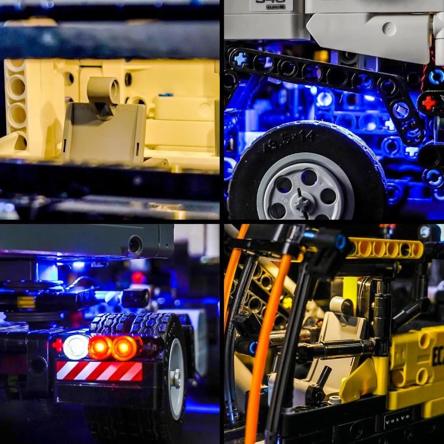 MOC LEGO レゴ 42175 互換  テクニック ボルボ FMX トラック & EC230 電気掘削機 LED ライト 電飾 キット ※本体は含みません |  | 04