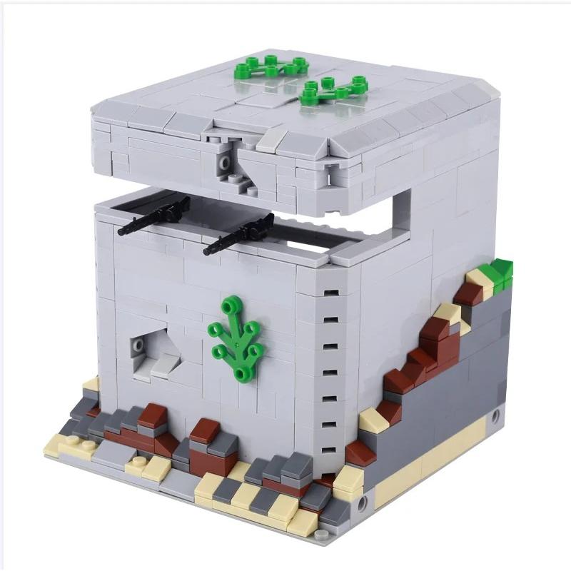MOC LEGO レゴ ブロック 互換 WW2 第二次世界大戦 バンカー 掩体壕 防御陣地の画像