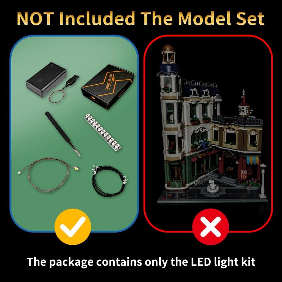 MOC LEGO レゴ 11371 互換 ショッピングストリート LED ライト 電飾 キット ※LEGO本体は含みませんの画像