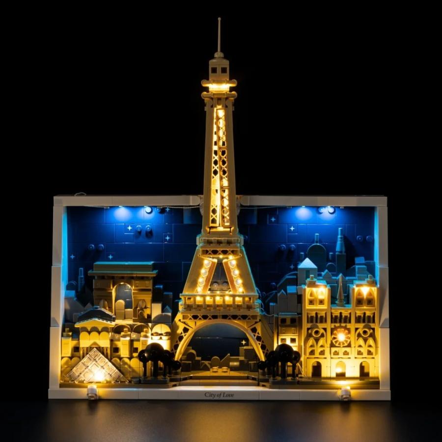 MOC LEGO レゴ ブロック 21064 互換 アーキテクチャー パリ 愛の都 電飾 キット ※LEGO本体は含みませんの画像