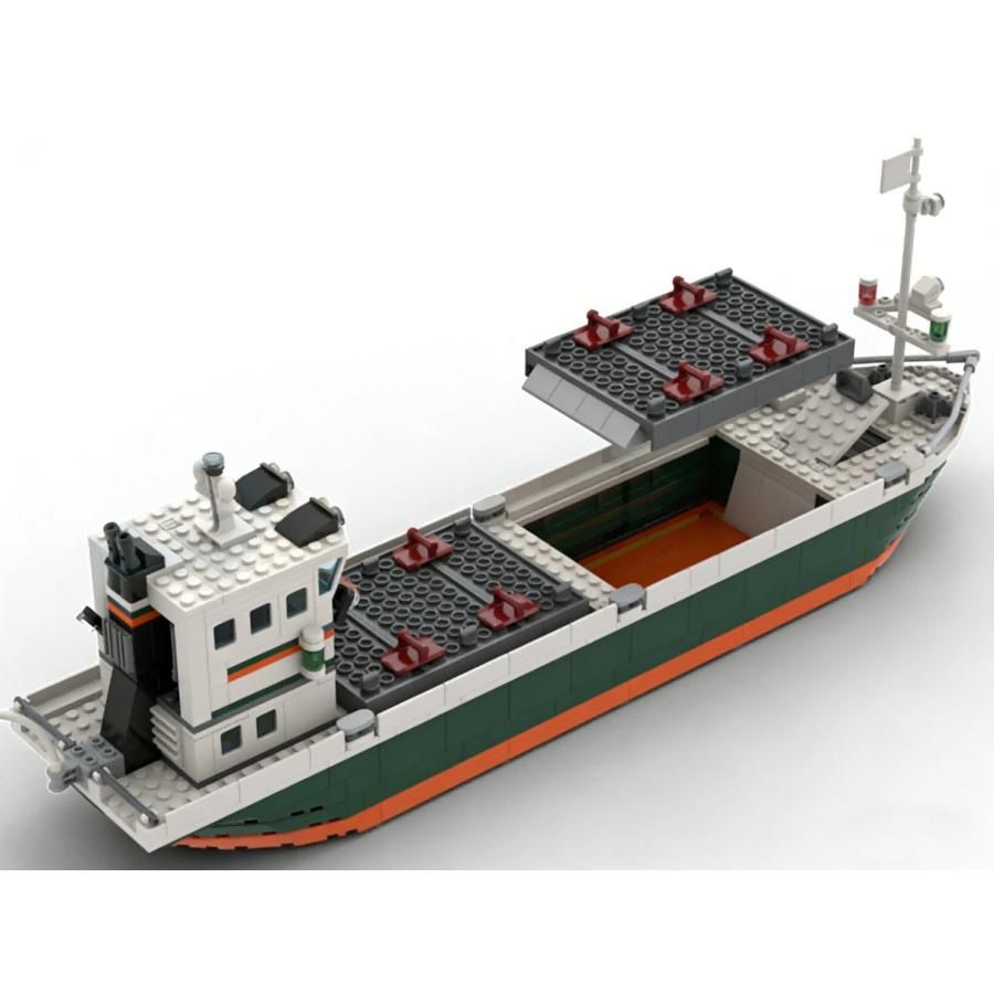 MOC LEGO レゴ ブロック 互換 625個 ばら積み 貨物船 : MONO BASE
