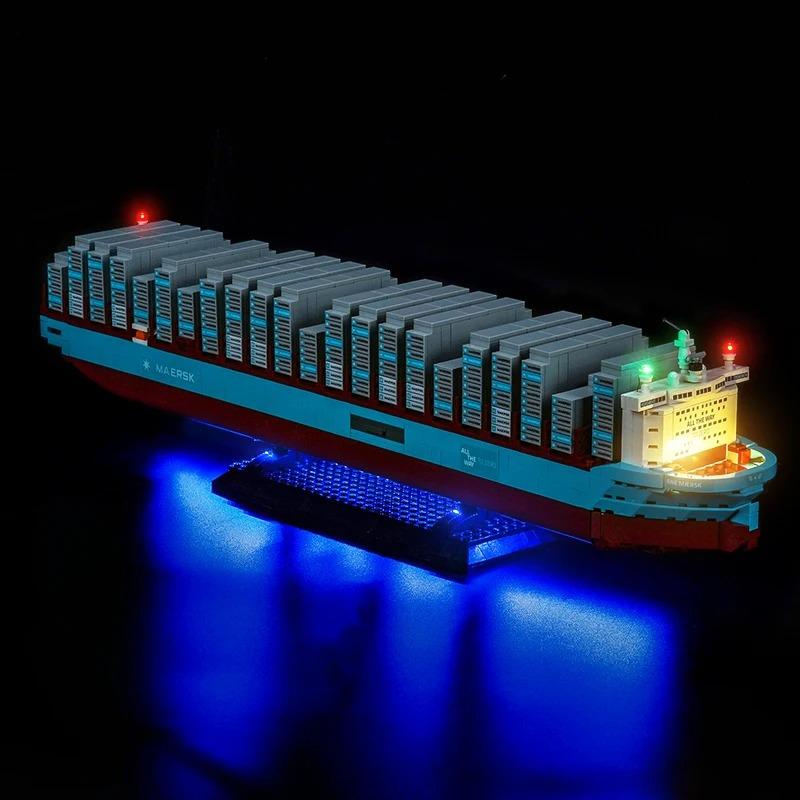 MOC LEGO レゴ ブロック 40955 互換 Maersk 2元燃料コンテナ船 電飾 キット ※LEGO本体は含みませんの画像