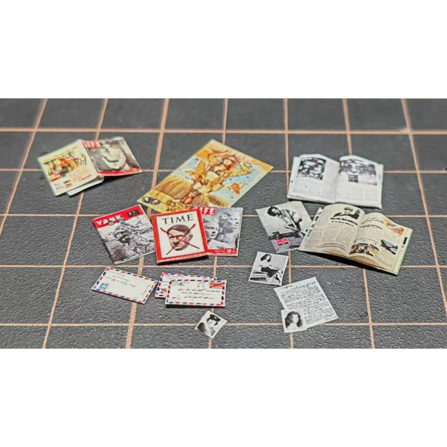 1/35 スケール ミリタリー雑誌 デカール セット 第二次世界大戦 LIFE