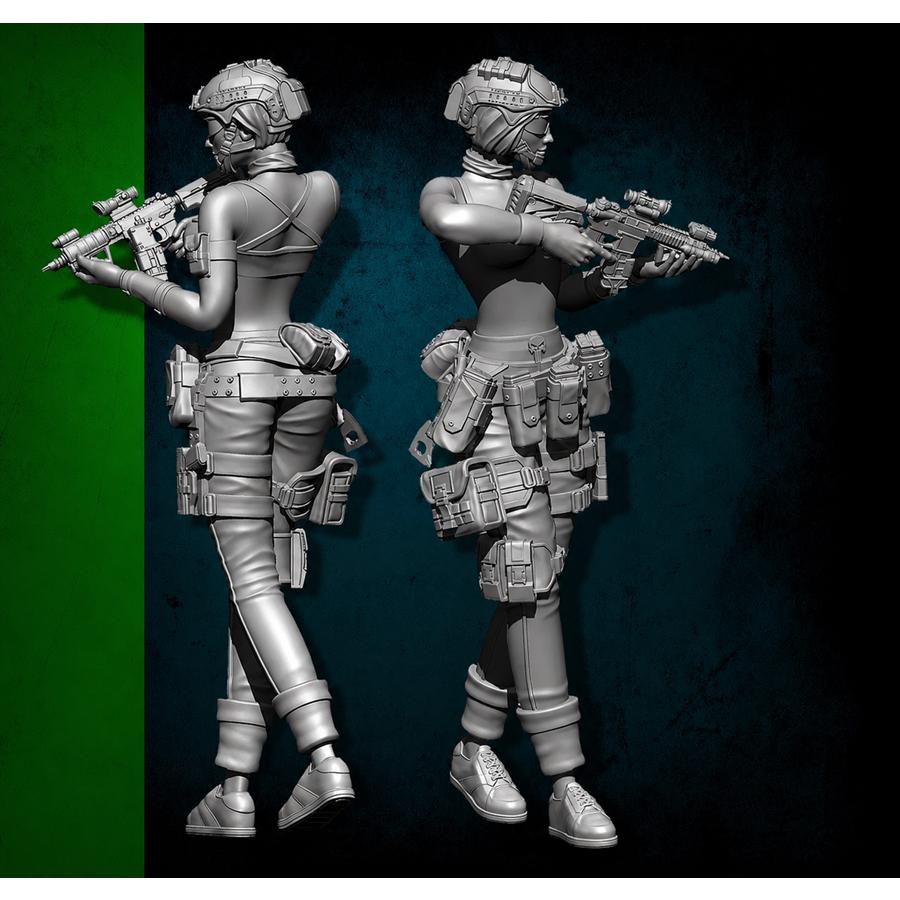 1/35 アメリカ海軍 特殊部隊 SEALs 女性兵士 レジンキット 未塗装 未